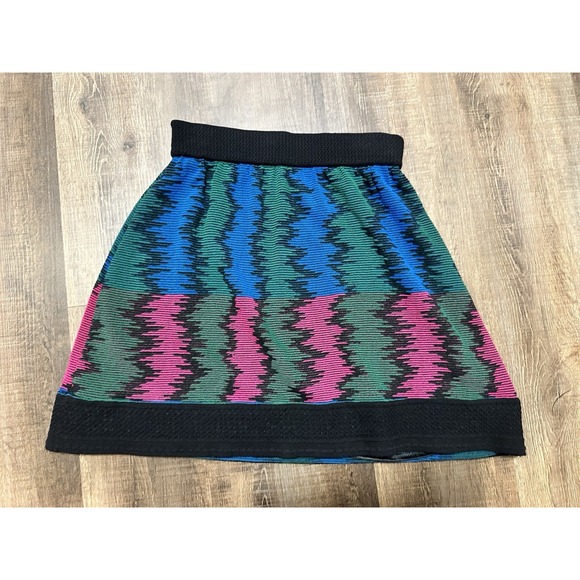 Missoni Italy Knit Geometric Patterned Skirt Multicolor Size 42 / US 6 - Picture 5 of 5